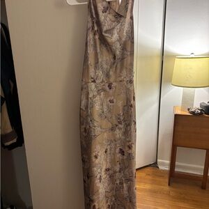 Vince Beige Floral Maxi Dress